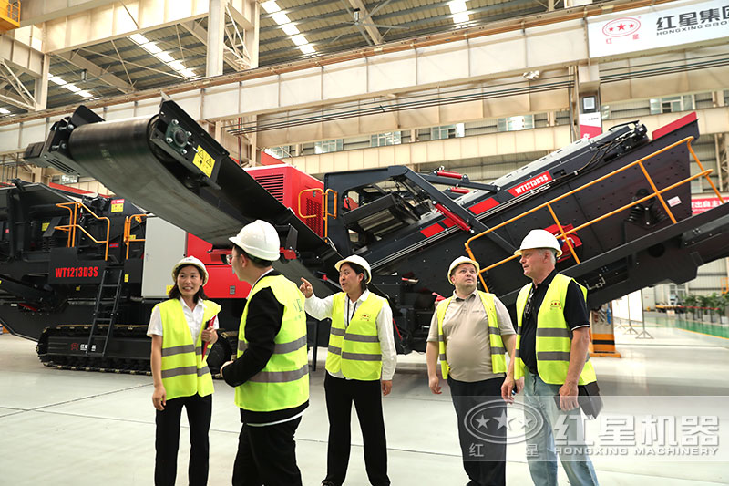 建筑垃圾破碎站客户车间考察 建筑垃圾破碎站客户车间考察