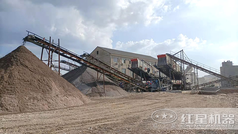 移动制沙生产线现场 移动制沙生产线现场